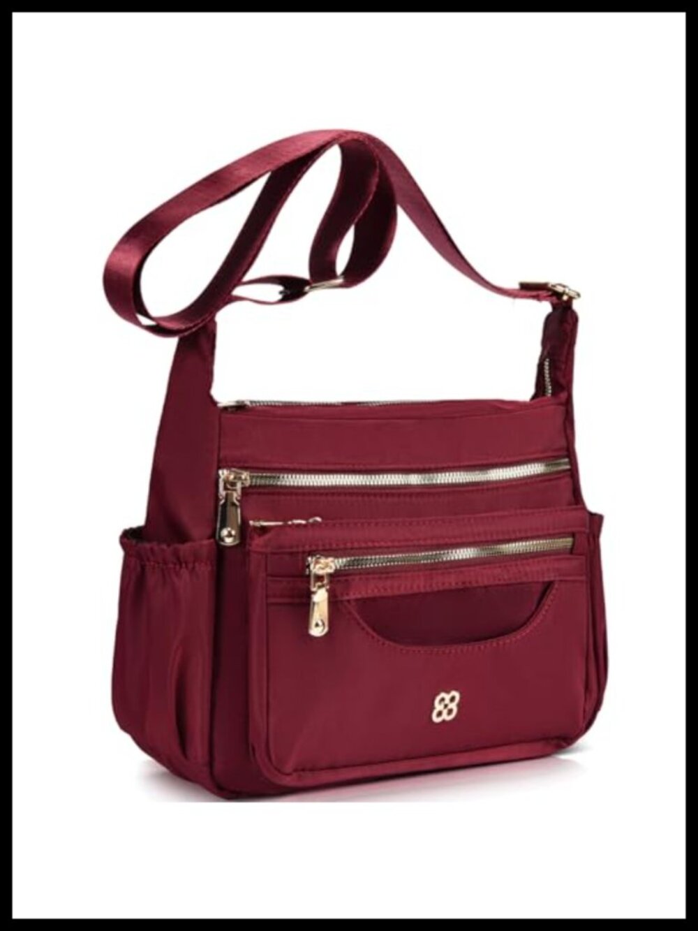 Women's Nylon Waterproof Messenger Crossbody Bag Lightweight Travel